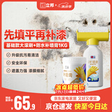 立邦墙面修补滚筒补墙膏防水抗菌翻新清洁墙面修复内墙乳胶漆500g+1kg