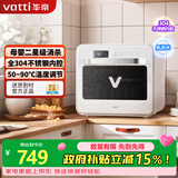 华帝（VATTI）消毒柜家用小型台式免沥水紫外线厨房餐具办公室茶杯台面迷你消毒烘干一体机消毒碗柜 二星级 40L 母婴级UV灯珠+真免沥水