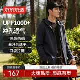 京东京造冰丝防晒衣男女防紫外线夏季新款轻薄透气薄外套运动夹克 藏蓝 L