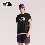 北面（The North Face）T恤男短袖春夏户外休闲透气舒适宽松圆领套头半袖8GWB JK3/黑色 L /175