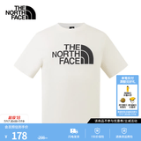 北面（The North Face）【经典款】短袖T恤男宽松棉质半袖户外休闲舒适透气春夏上新款 米白色 S /165