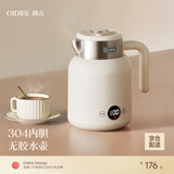 OIDIRE（偶点）调奶器婴儿调奶壶大容量冲泡奶不锈钢0胶水全自动恒温壶 1.5L 304款丨5档数显温控·云柔白