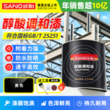 三和防锈漆金属漆防腐醇酸调和漆磁漆钢结构铁栏杆工程户外耐候油漆 黑色3kg