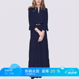 MeetMetro玛依尔法式仙女连衣裙女2026春新款高端气质纯欲风裙子礼服长裙 藏蓝 XL