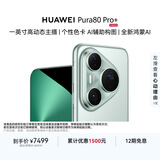 HUAWEI Pura 80 Pro+  16GB+1TB 釉青一英寸高动态主摄  个性色卡AI辅助构图 鸿蒙系统华为手机