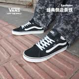 VANS范斯官方 Faulkner粉彩风酷感黑美式经典薄绒男鞋板鞋 黑色 43