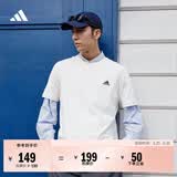 adidas情侣休闲纯棉上衣圆领短袖T恤男女夏季阿迪达斯官方轻运动   米白   S
