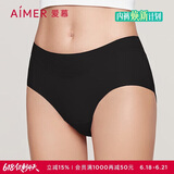 爱慕内裤女经典KiKi裤中腰三角裤轻薄净痕多色AM22100黑色