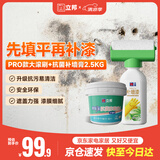 立邦荷净墙面修补滚筒补墙防霉耐水翻新墙面修复内墙乳胶漆500g+2.5kg