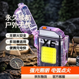 【户外器材打光灯】无明火点烟器多功能强光照明灯工作灯露营灯长续航随身电弧打火机type-c可充电 【遥遥领先版】永久续航
