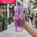 特百惠（Tupperware）茶韵500ml塑料杯男女士学生运动水杯子大容量泡茶杯 冰沙紫
