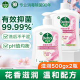 滴露健康抑菌洗手液滋润倍护 儿童成人通用家庭组合清洁套装洗手液 滋润500g瓶装+500g替换装