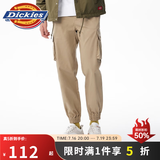 Dickies休闲裤 男女同款新复古回潮印花多口袋束口工装裤百搭8 沙色 30