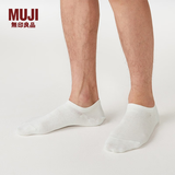 MUJI 男式 合脚直角 运动船袜 DAC01A0S 米白色 25-27cm/40-44码