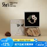 She's撞色滴油栀子花高档女士胸针轻奢别针胸花生日礼物送女友