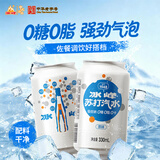 冰峰（ICEPEAK）无糖原味苏打汽水0糖0脂0卡极低钠330ml*24罐整箱装
