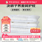 罗莱家纺 枕头枕芯脊椎枕 100%全棉决明子荞麦花草护颈低枕 46*72