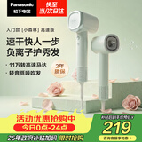 松下（Panasonic）高速护发吹风机速干负离子电吹风家用不伤发送女友生日礼物小森林春光绿EH-NE6L