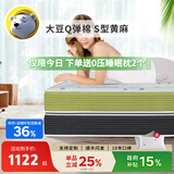 北极熊（Polar bear）天然S型黄麻床垫 乳胶床垫 榻榻米硬薄可定制折叠椰棕棕垫 A款经典搭配【乳胶+S型黄麻】20cm 1.5米*2米