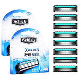 舒适（Schick）超锋3剃须刀刮胡刀xtreme3手动男士3层刀片刀头刀架学生 8刀头(无刀架)