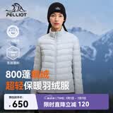 伯希和（Pelliot）轻薄排骨羽绒服女防风外套800蓬鹅绒保暖男冲锋衣内胆12340822蓝M