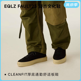 EQLZ义阔官方FAULT23复古美式风板鞋男款休闲鞋子女黑白耐磨无中生有 幽灵黑 42