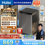 海尔（Haier）全自动波轮洗衣机10公斤大容量  直驱变频 6键自编程 国家补贴京东自营 家用租房 EB100B32Mate1
