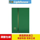 德国灯塔16/32/64页A4黑底/白底插册 收藏册集邮册 空册大容量 32页绿色（白底16张）