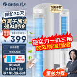 格力（GREE） 空调扇冷风扇遥控冷风机塔扇家用水冷无叶风扇小空调冰晶制冷机卧室客厅办公室节能冷气扇 4L负离子遥控KS-04S63Dg