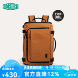 BAGSMART双肩包随行仓背包男士旅行出差通勤商务大容量多功能电脑包书包女 摩卡棕（扩容版 38L）