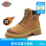 Dickies男士马丁靴高帮时尚男靴工装靴情侣靴男 土黄-加绒 39-男女款