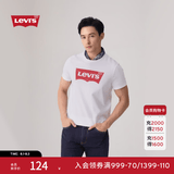 Levi's李维斯情侣美式宽松印花时尚简约舒适潮流纯棉圆领短袖T恤 白色 002A0-0000 2XL