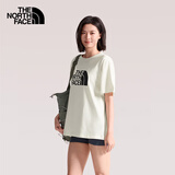 北面（The North Face）T恤男短袖春夏户外休闲透气舒适宽松圆领套头半袖8GWB QLI/沙丘白 M /170