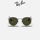 雷朋（RayBan）男女款眼镜圆形复古绿色镜片户外太阳镜0RB3447