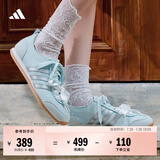 adidas「冰淇淋T头鞋」VS JOG 2.0薄底运动鞋男女阿迪达斯轻运动   浅天蓝/金属银/亮白 (推荐女生选小半码)   38.5