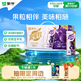 蒙牛真果粒葡萄味牛奶饮品250g*12盒  礼盒新老包装 含乳饮料送礼礼盒