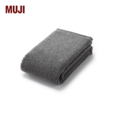 MUJI 棉绒 带挂环 面巾 毛巾 手巾 炭灰色3A 34*85cm