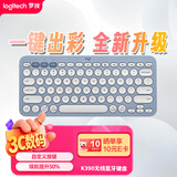 罗技（Logitech）时尚系列K390无线蓝牙键盘 超薄便携  K380升级版蓝色 79键