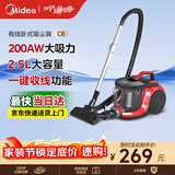 美的（Midea）吸尘器家用 C6 有线卧式大吸力地毯清洁机大功率强劲吸力一键收线 【五层过滤】