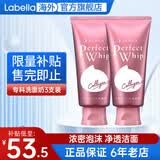 资生堂洗颜专科洗面奶男绵润泡沫蚕丝洁面乳按压保湿深层清洁毛孔女 粉色滋润洗面奶120g 2支