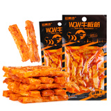 桂青源WOW厚切手撕牛板筋休闲零食甜辣味25g*8袋