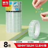 晨光（M&G）文具 18mm*14y透明文具胶带 高透易撕小胶带透明胶带手工美工 学生手工胶布  8卷 AJD97321