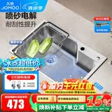 九牧（JOMOO）水槽304不锈钢厨房大单槽多功能水池洗菜盆洗碗盆 06676【68*45】不含龙头