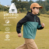 安踏儿童外套男童运动上衣2026秋季防风防水青少年冲锋女童外套小软壳