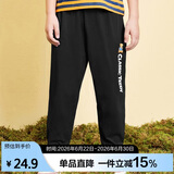 Classic Teddy精典泰迪儿童裤子男女童防蚊裤夏季宝宝纯棉薄款长裤 黑色 100 