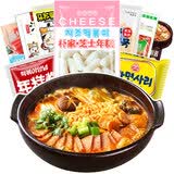 朴家韩式部队火锅套餐火锅食材蟹棒芝士年糕泡菜锅鱼饼方便速食面年货 部队火锅9件套+乌冬面+竹轮卷