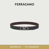 菲拉格慕（Ferragamo）男士双面GANCINI可调式腰带 0464231_C_90 礼物送男友