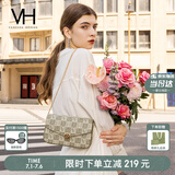 VANESSA HOGAN VH女包山茶花信封包轻奢老花链条小包单肩斜挎包生日礼物送女友