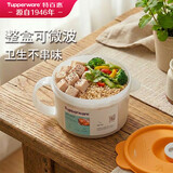 特百惠（Tupperware）微波460ml水晶汤碗可加热学生上班族便携露营野餐饭盒单个装 橙色