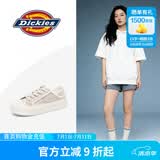 Dickies女士帆布鞋潮流休闲鞋子布鞋低帮百搭平底鞋 卡布奇诺 37